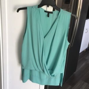 BCBG Sleeveless Drape Top